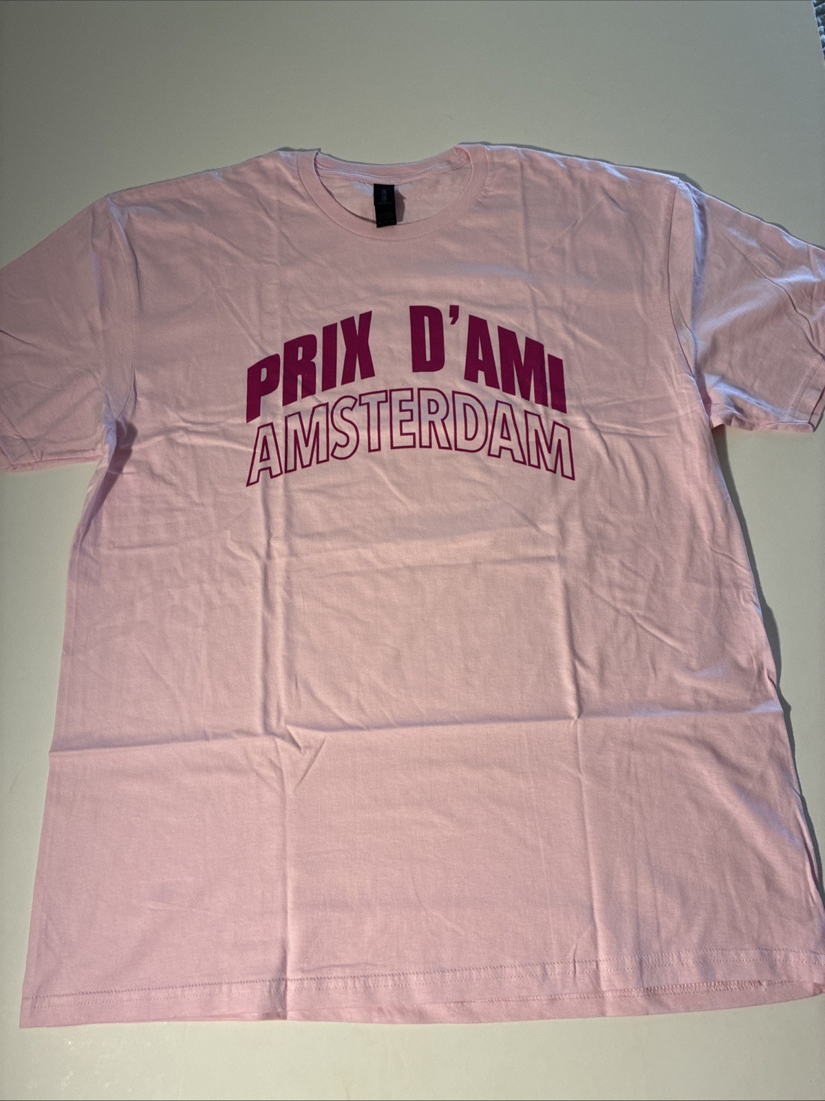 ✅NWT Prix D’ Ami Amsterdam🇳🇱Best Coffee Shop Size XL Pink Logo T-shirt