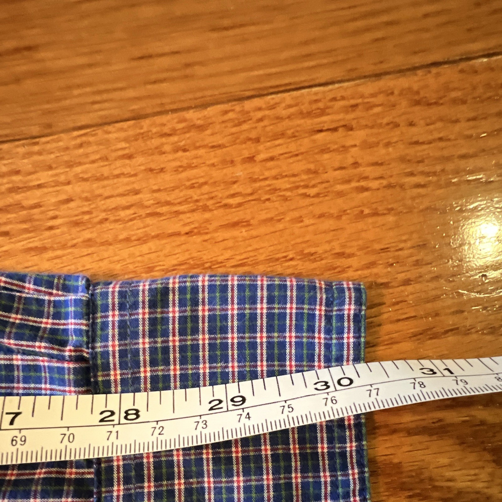 Chaps Easy Care Men’s L Regular Plaid Woven BD LS Button-Up Shirt
