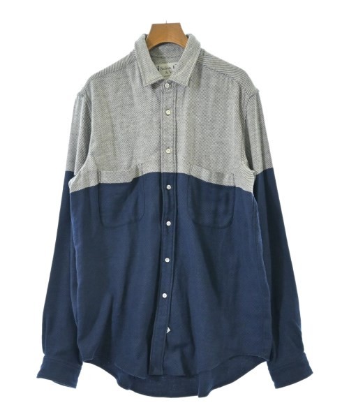 Sidian,Ersatz& Vanes Casual Shirts WhitexNavyxBlack(Patterned) M 2200691416359