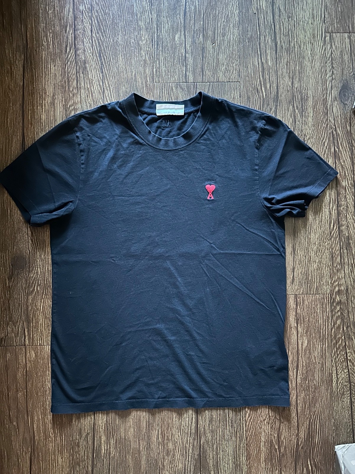 ami paris Alexandre Mattiussi de coeur black tshirt size Medum