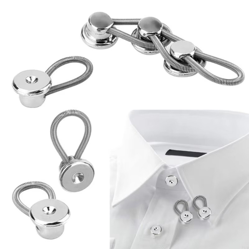 1000pcs Metal Collar Neck Waist Extender Buttons For Men Dress Shirts Pants Lot