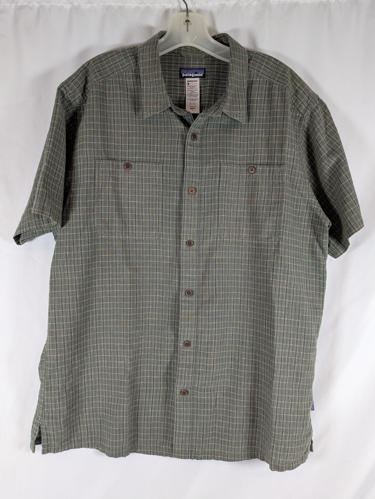Patagonia Shirt Mens Large Organic Preppy Academia Checkered Everyday Streetwear