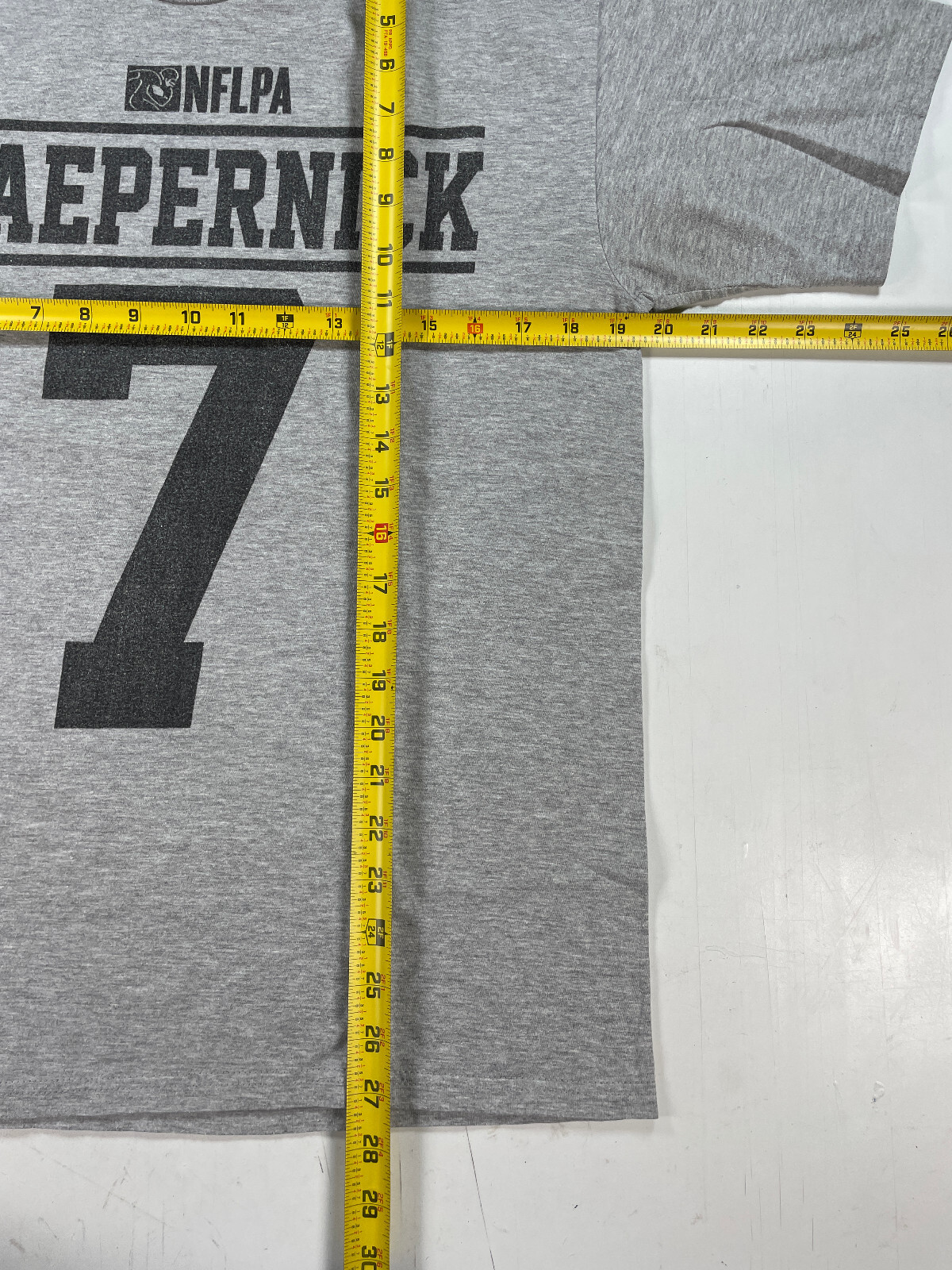 Fanatics Medium Gray Colin Kaepernick #7 Shirt NFLPA kneel 49ers afro NFL BLM