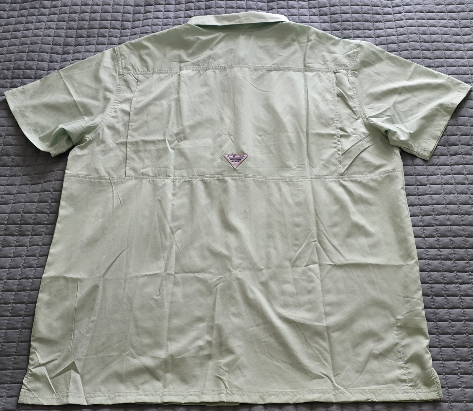 NWT Columbia PFG Slack Tide Camp SS Collared Button Up Mint Green Shirt Mens 2XL