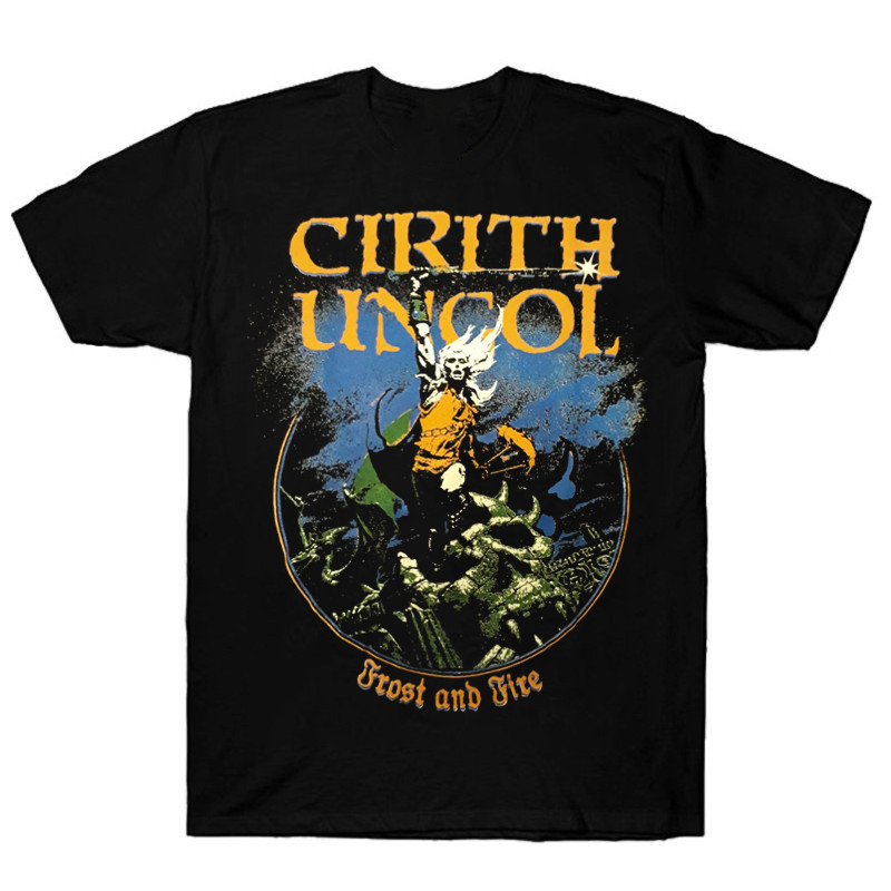 Cirith Ungol Frost and Fire Cotton Black All Size Unisex Shirt