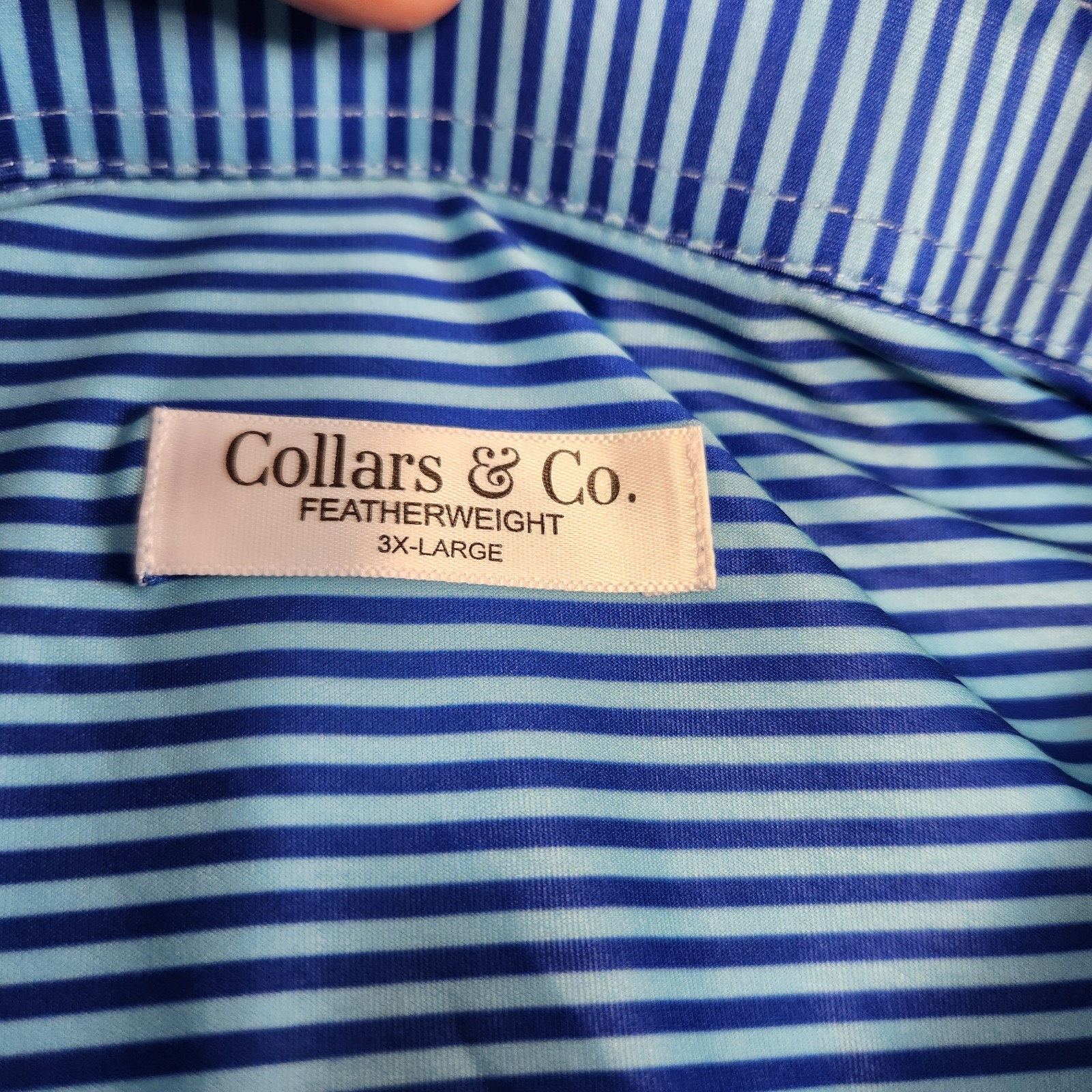 Collars And Co Shirt Men 3XL Dress Collar Polo Featherweight Performance Stretch