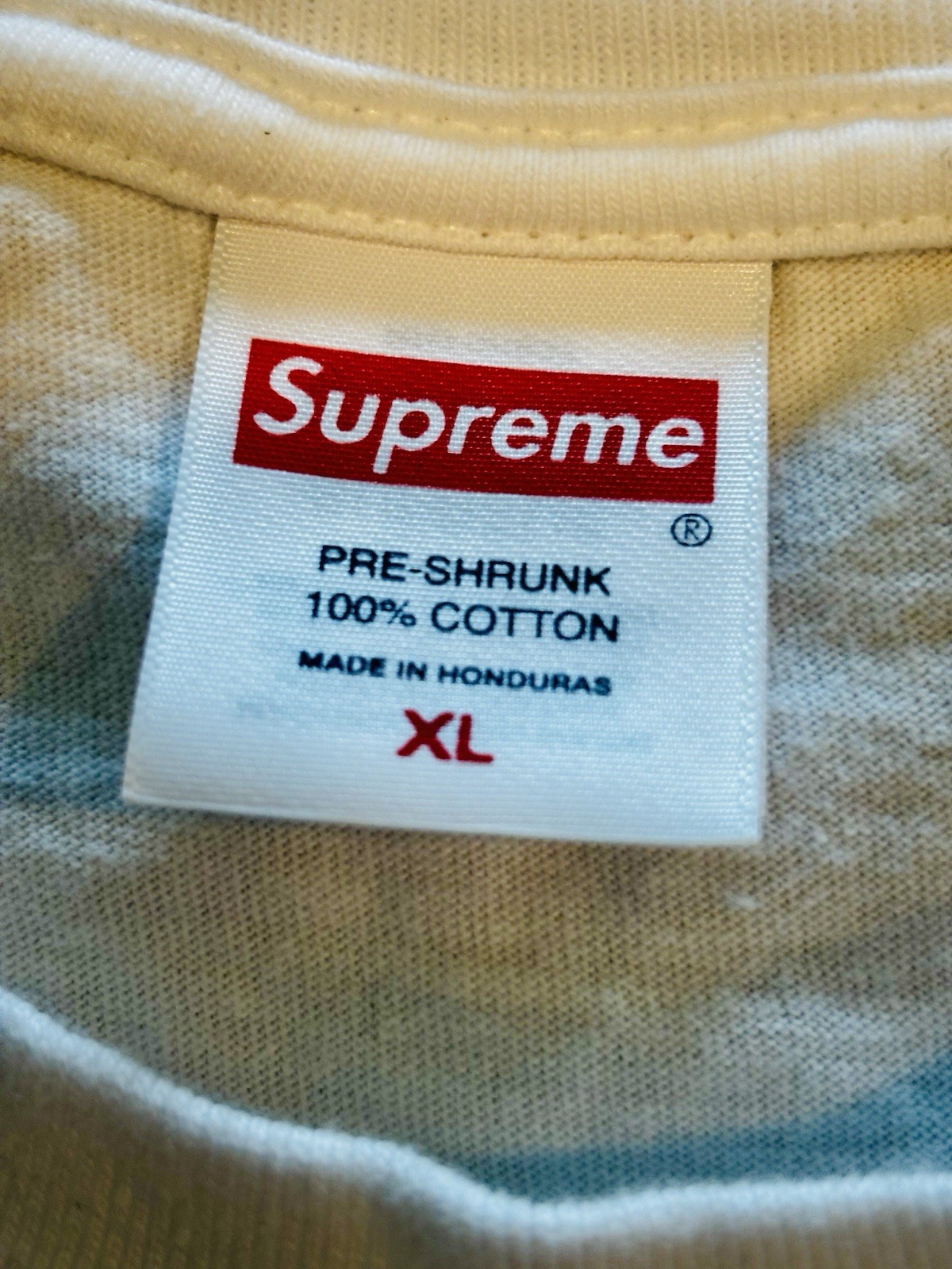 Supreme x Spitfire Flag Tee x Mens Size XL White x See Description