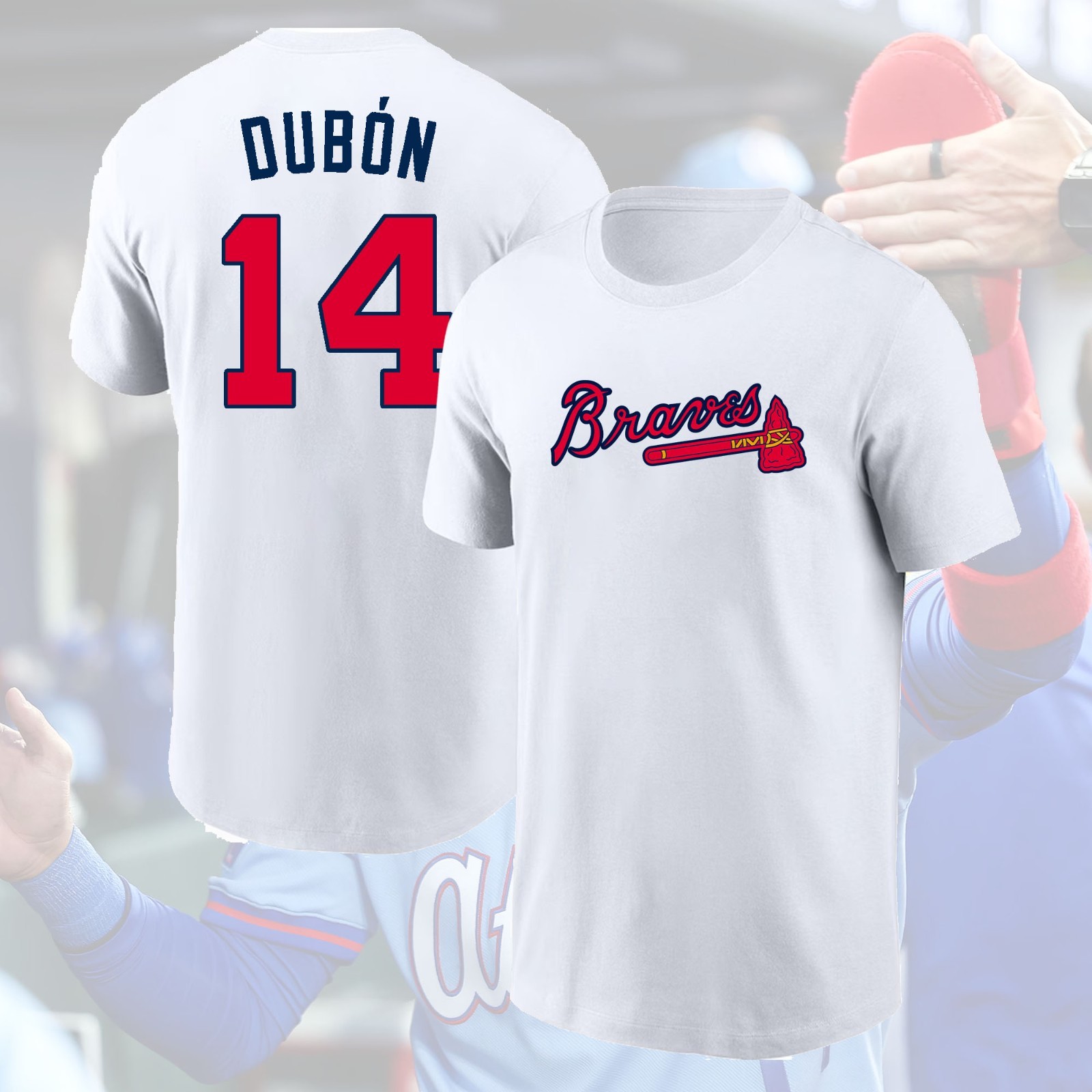 HOT SALE! Mauricio Dubón #14 Atlanta Braves 2026 Name & Number Gift For Fans