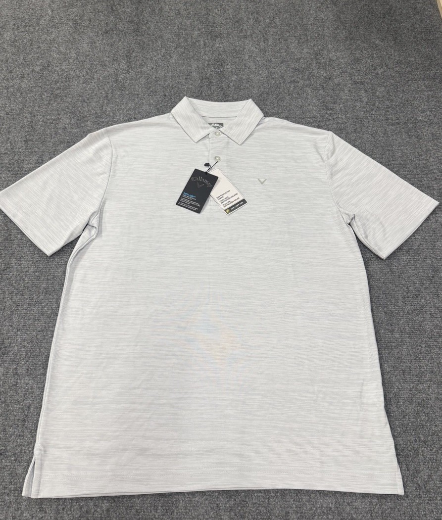 Callaway Nwt Polo Shirt Opti-Dri Golf Tradewinds Heather Gray Shirt XL