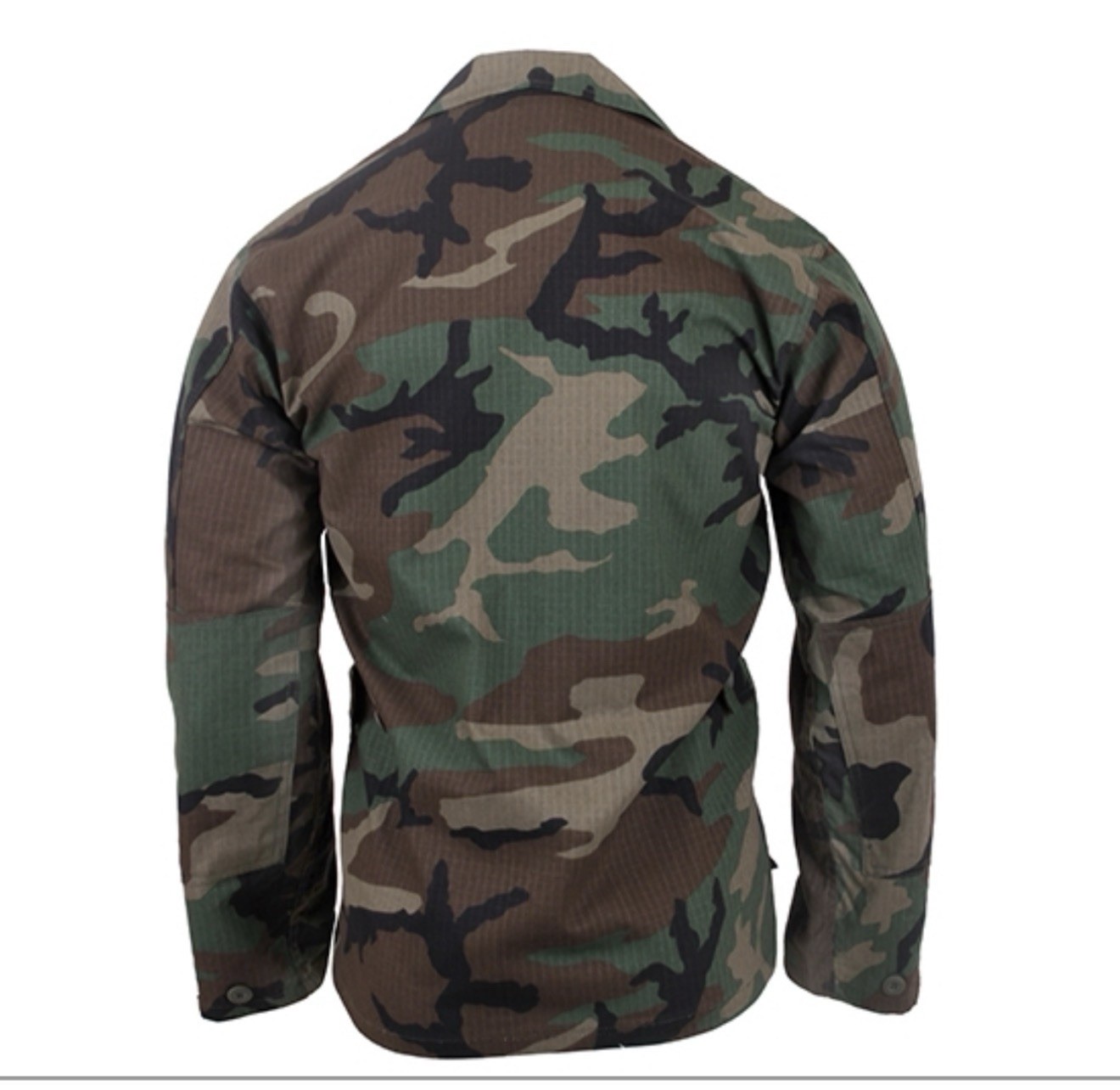 Rothco 5944 Woodland Camo Rip-Stop Battle Dress Uniform BDU Shirt -Sz M / Medium