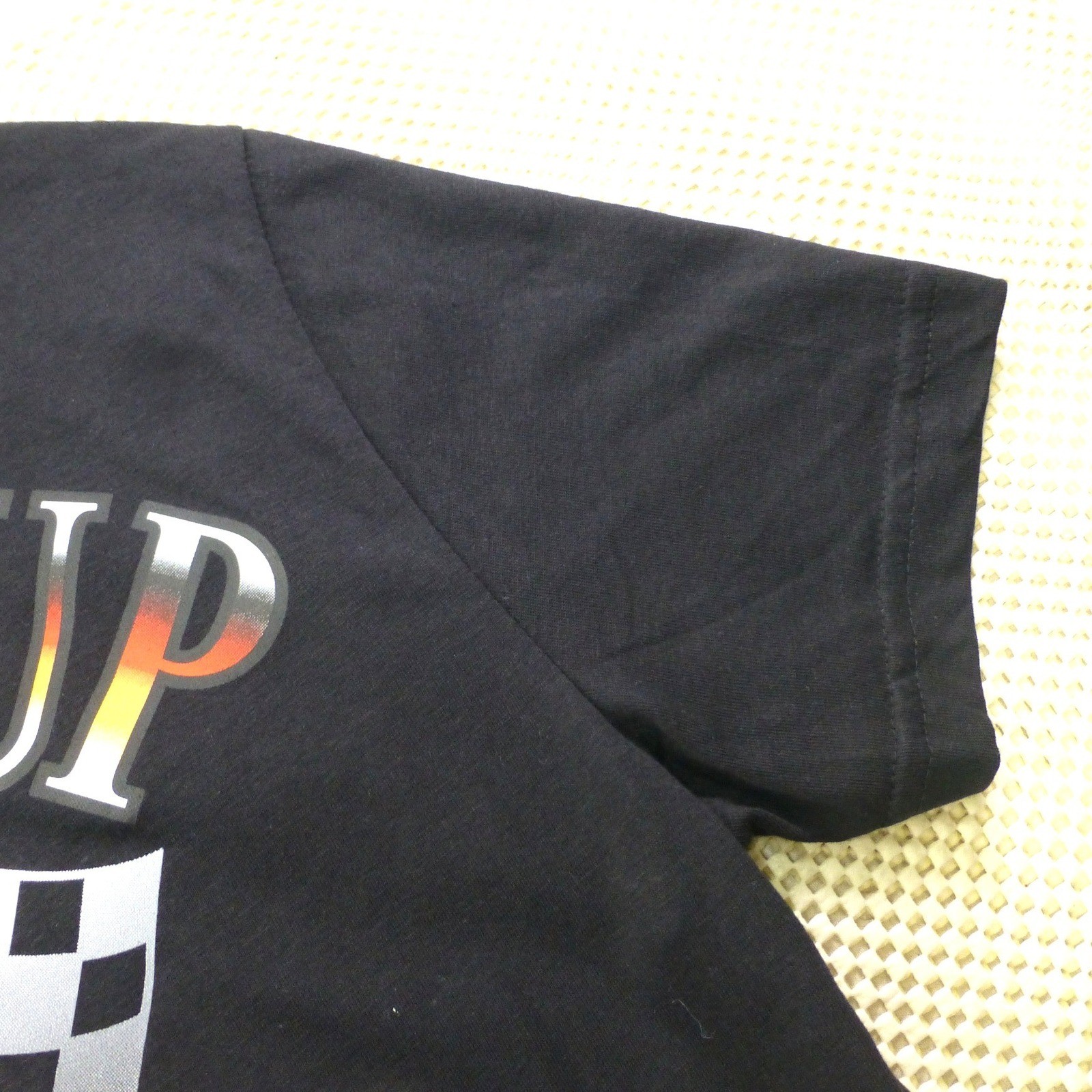 Disney Pixar Cars Lightning McQueen Double Sided Piston Cup Racing T-Shirt Small
