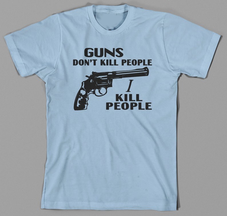 Guns Don’t Kill People, I Kill People T shirt – Happy Gilmore Adam Sandler Shoot