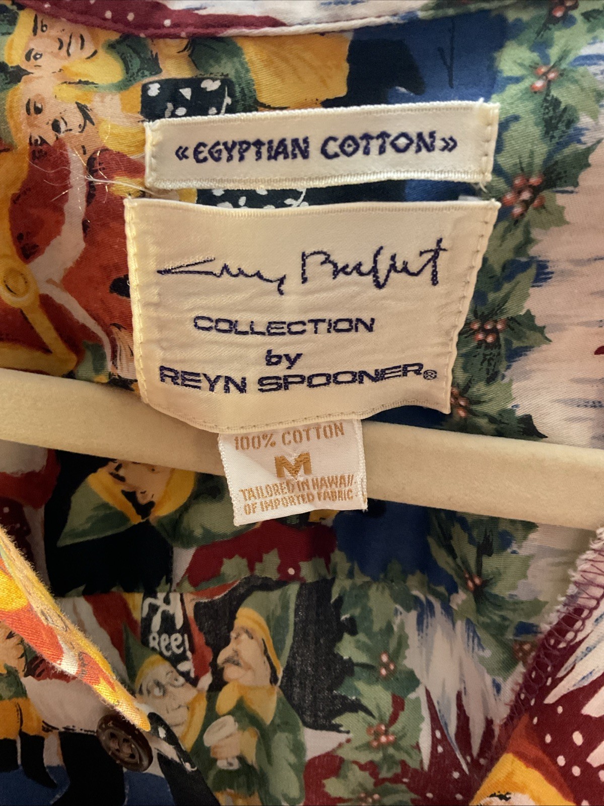 Reyn Spooner Guy Buffet Christmas Shirt M
