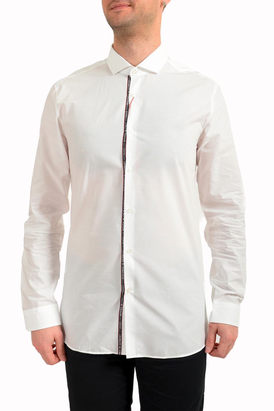 Hugo Boss Men’s “Erriko” White Extra Slim Fit Long Sleeve Dress Shirt