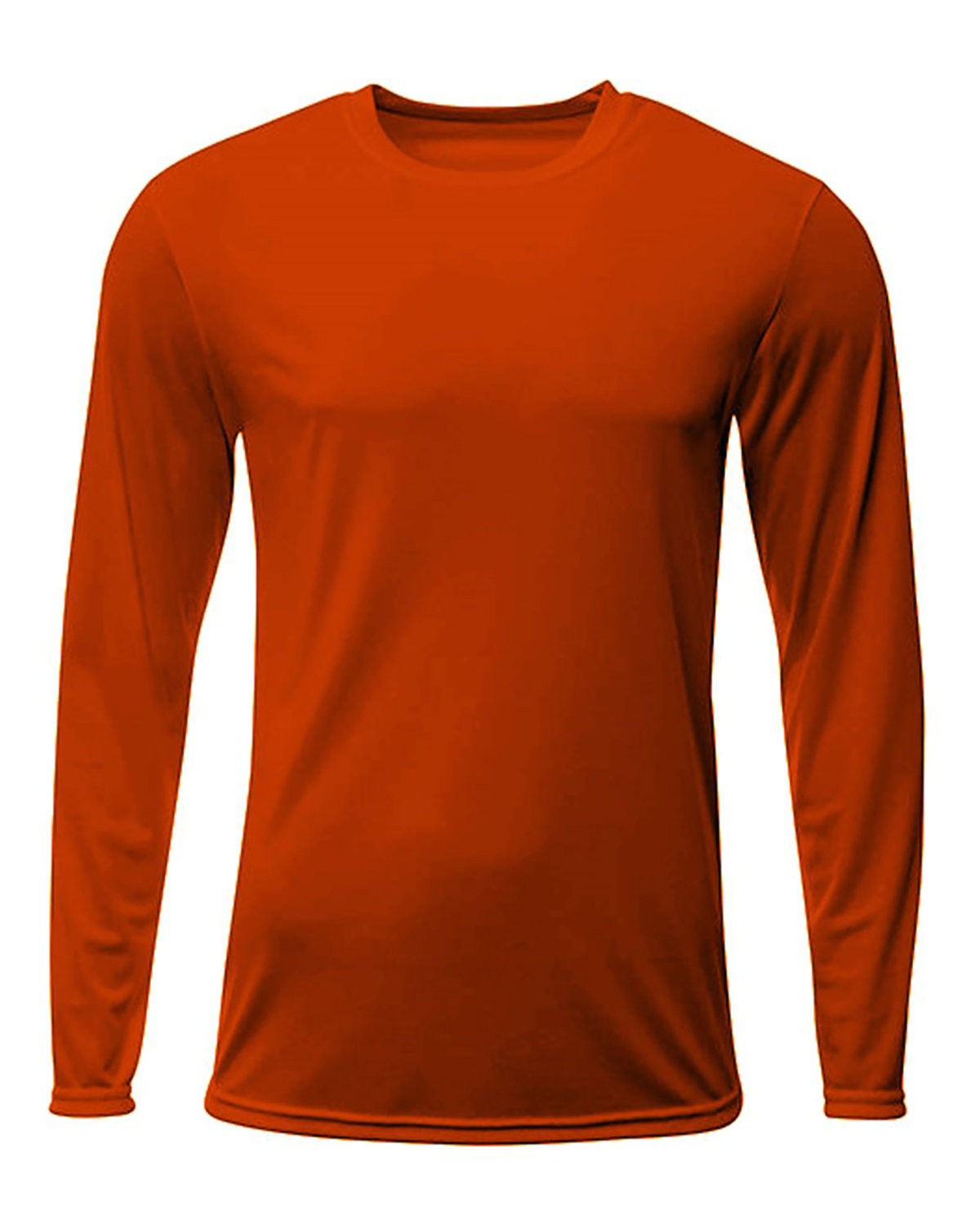 A4 N3425 Mens Polyester Moisture Wicking Long Sleeve Dri-Fit Tee Sprint T-Shirt