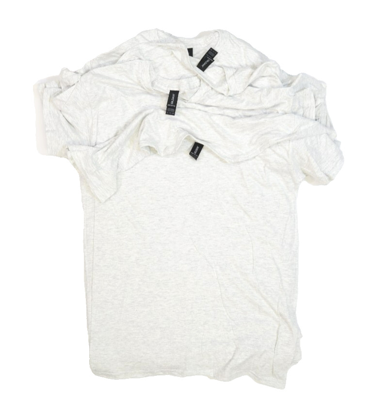 Gildan Light Cotton Blank Short Sleeve Plain Ash Grey T-Shirt Mens Small 12 Pack