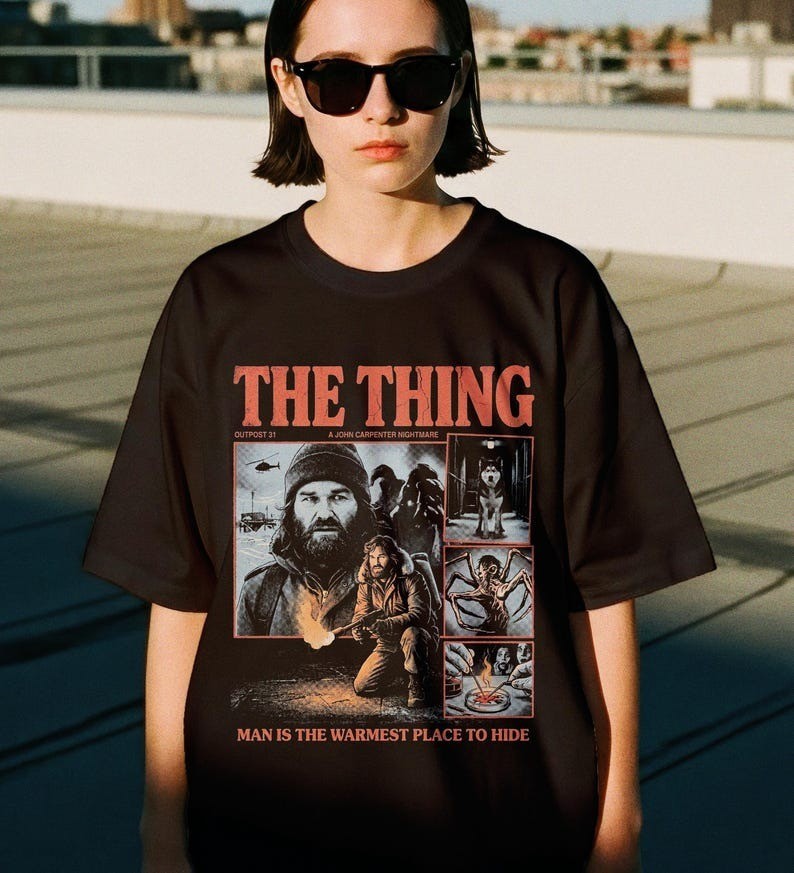 The Thing Movie Shirt, 80s Sci Fi Horror Tee, Film Lover Gift