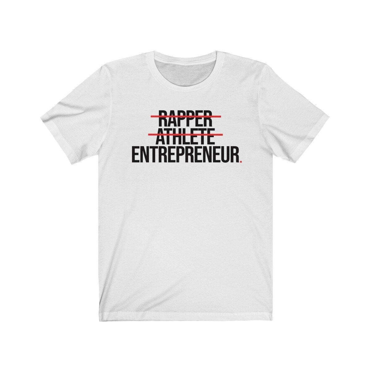 ENTREPRENEUR (t-shirt) – tee graphic statement – Black White Grey Red