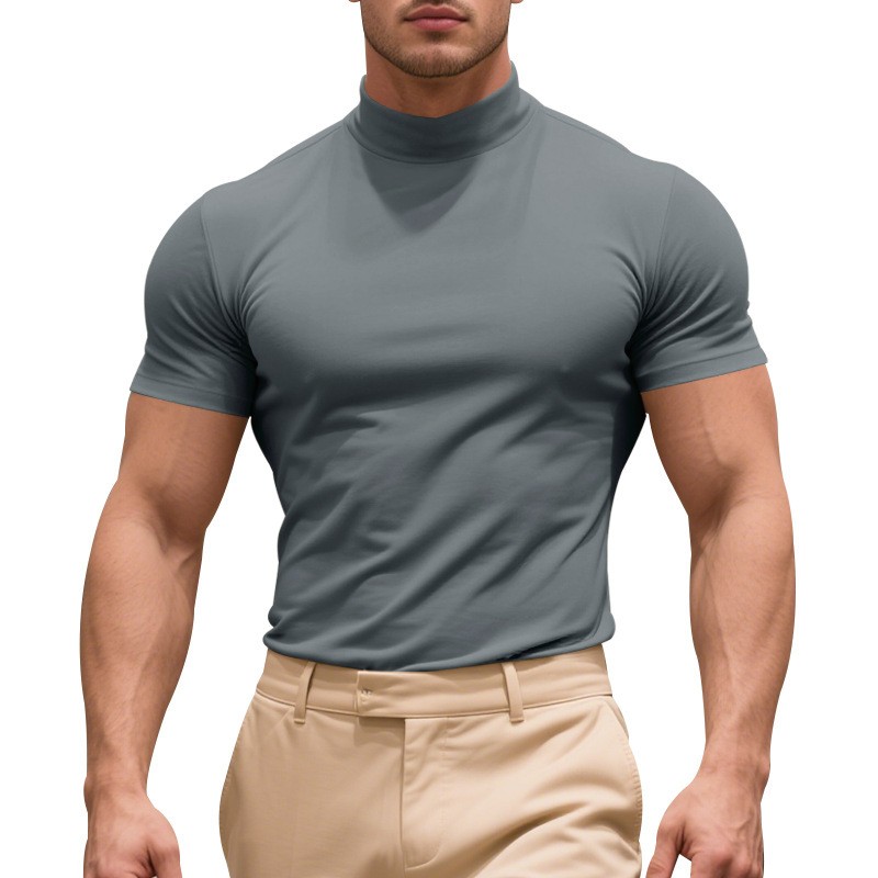 Summer Stylish Solid Color Short Sleeve Tee