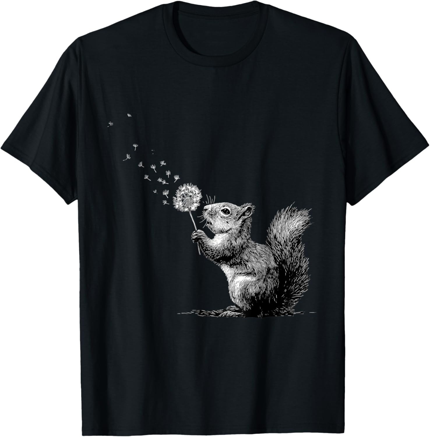 Squirrel Animal Art Portrait Wildlife Forest Squirrel Lover unisex T-Shirt