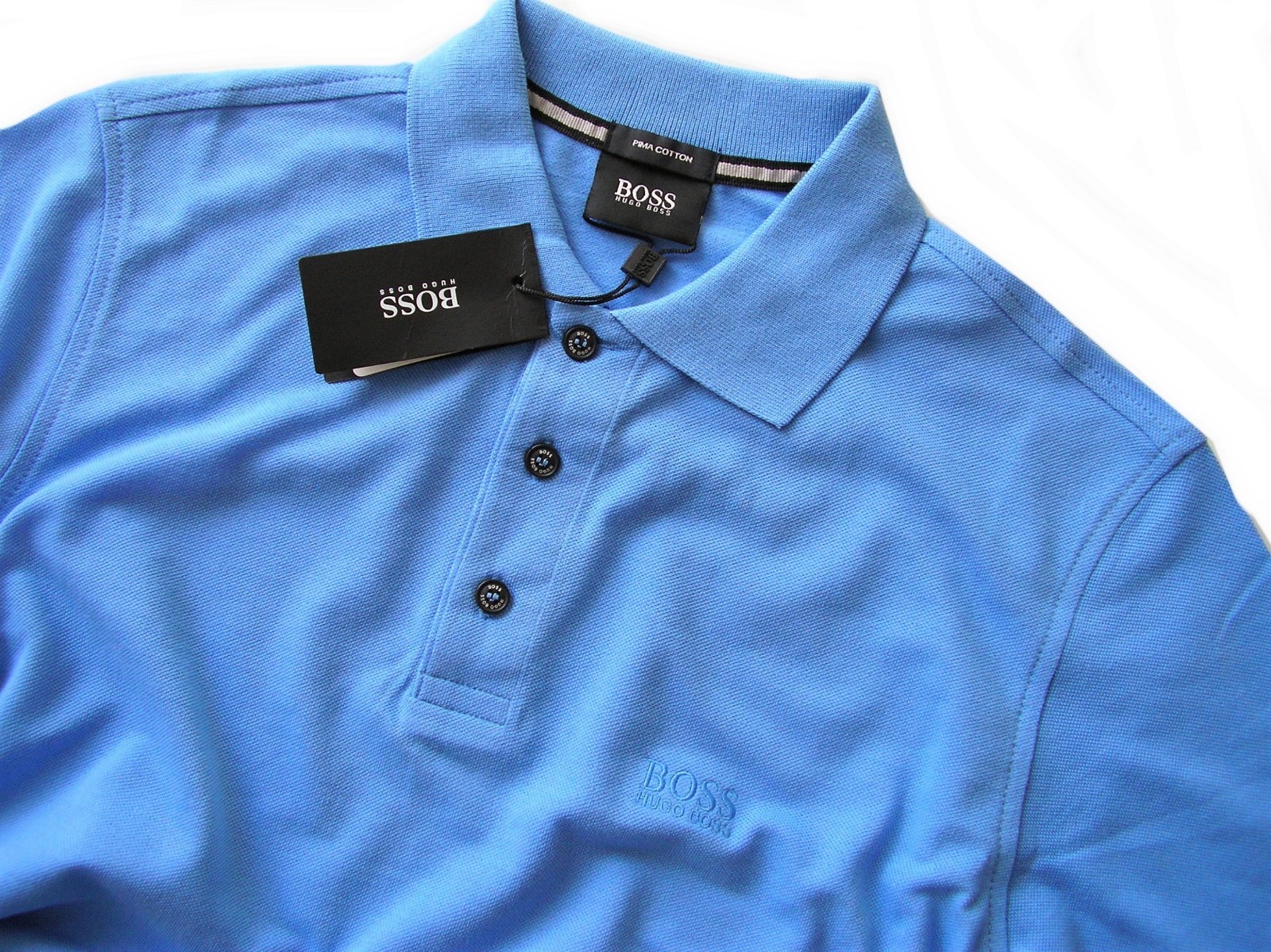 BNWT Hugo Boss Ferrara Modern Essential Polo Shirts Blue