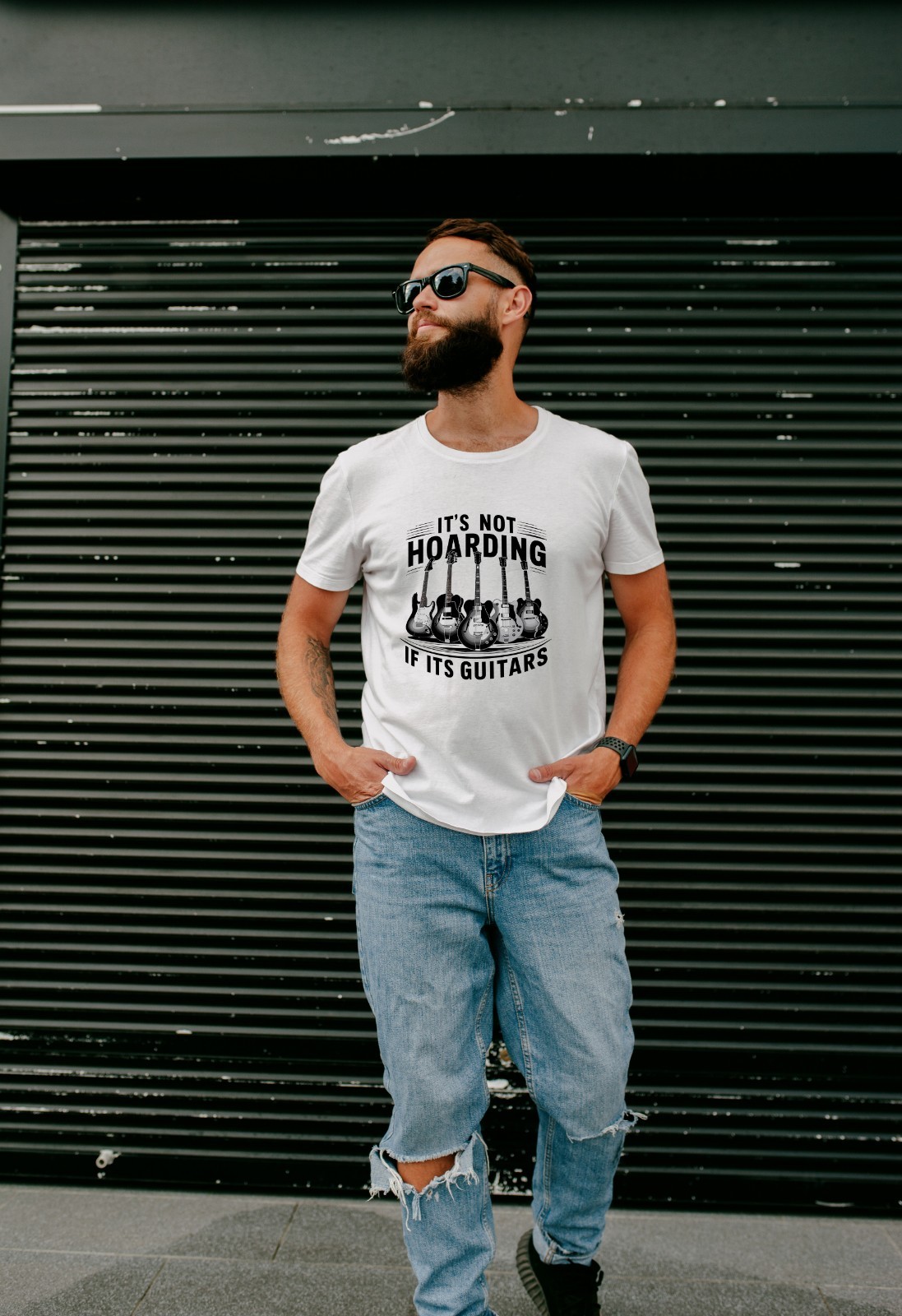 It’s Not Hoarding if it’s Guitars T shirt Tshirt Graphic T’s Colors Available