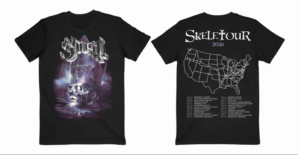 The Ghost Band Skeletour World Tour 2026 T-Shirt Size S-5Xl