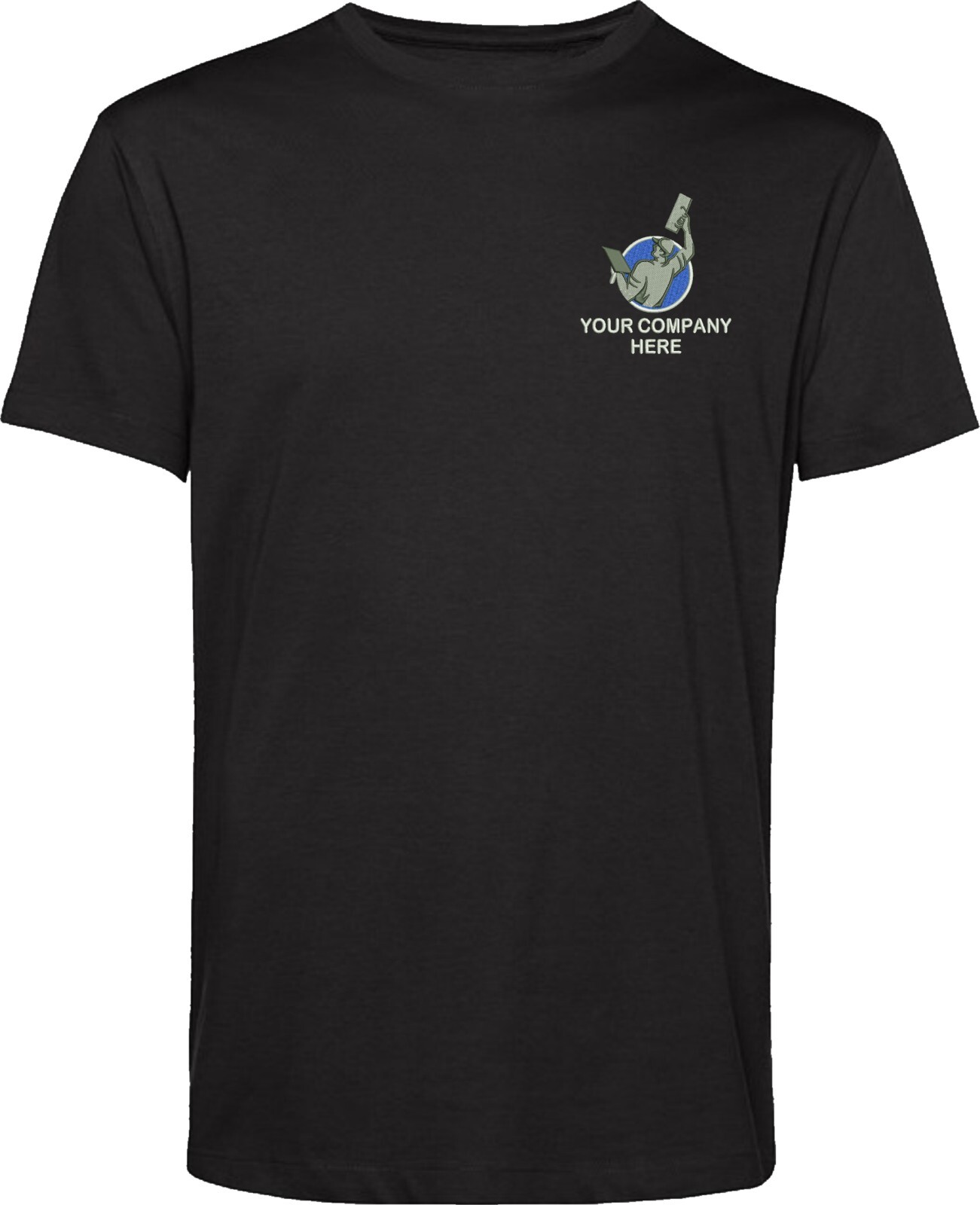 Embroidered Plasterer T-Shirt, Plasterer logo T-shirt, Construction Worker tee