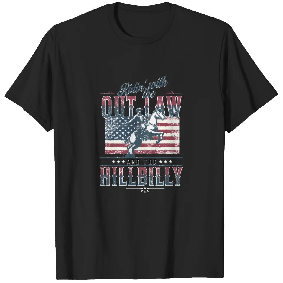 Ridin with the Outlaw and Hillbilly Election Comfort Tee