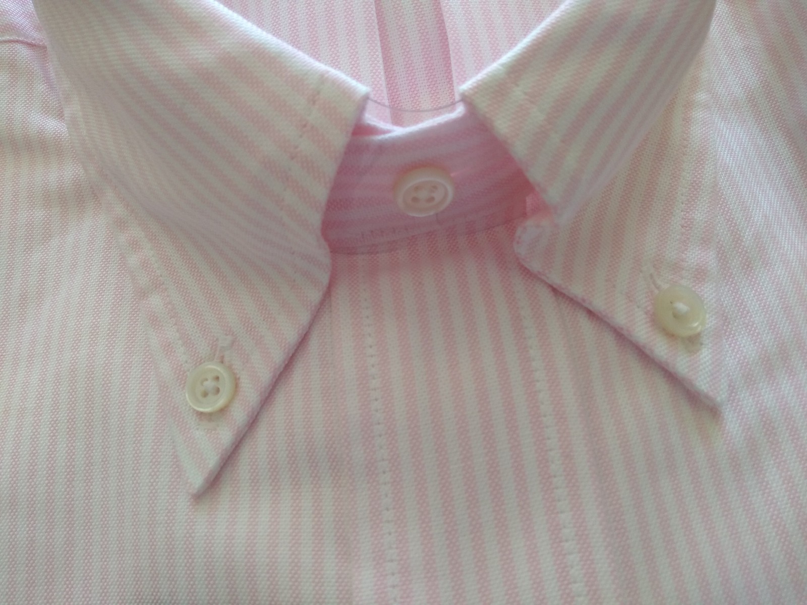 NWT Brooks Brothers Pink University Stripe Button Down 16.5-35 Madison MSRP $140