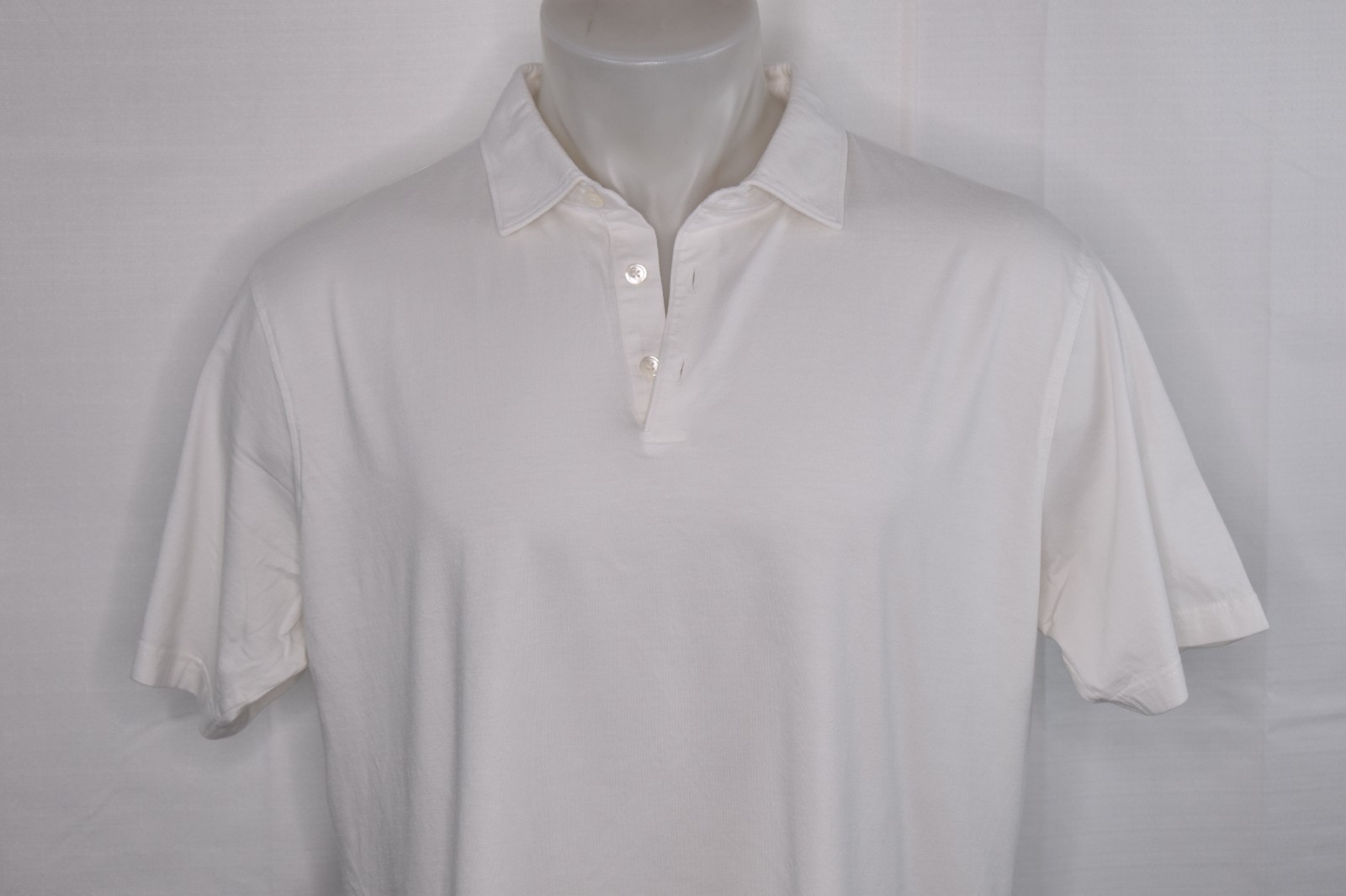PETER MILLAR XL Men’s Short Sleeve Cotton Spandex Golf Polo Shirt White
