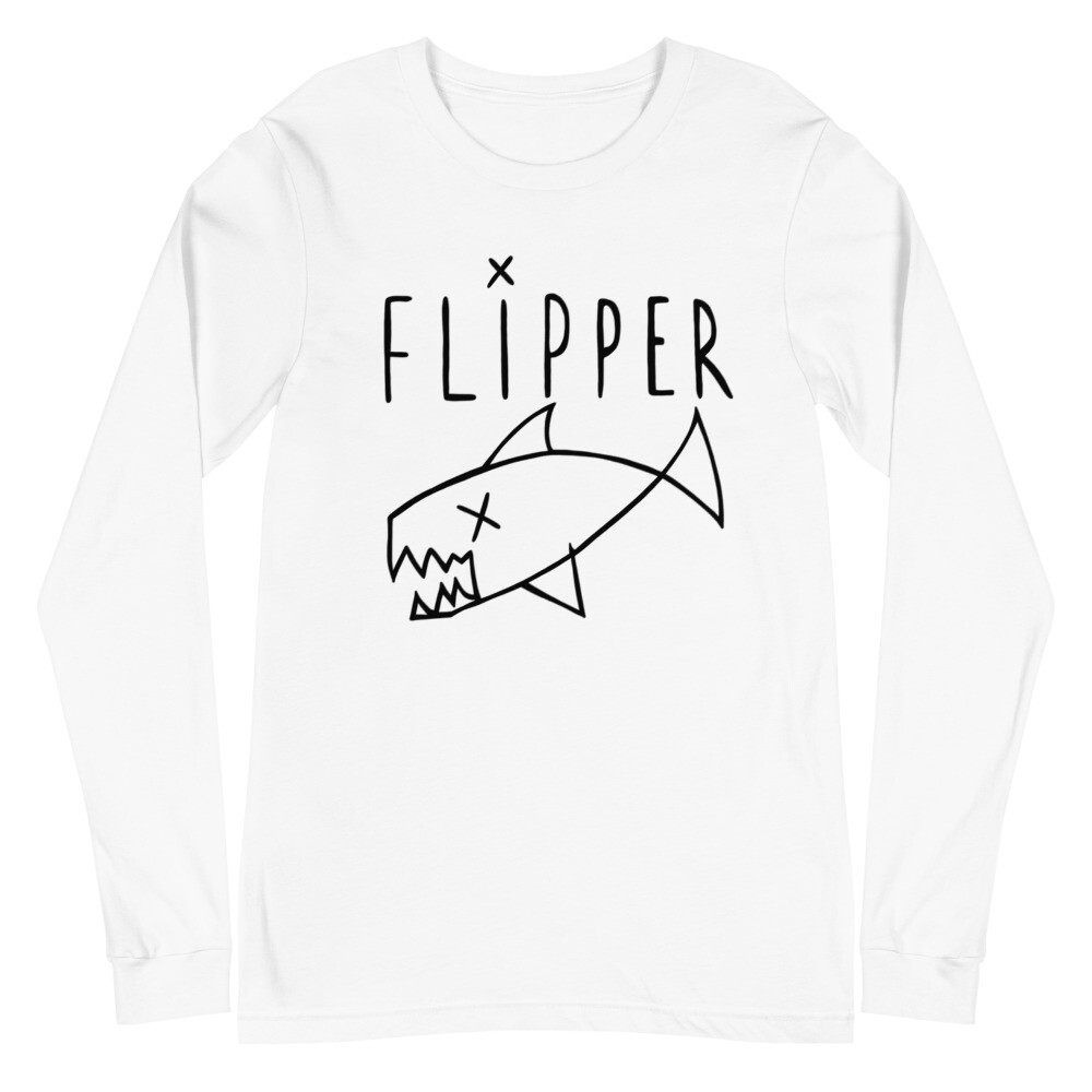 Flipper Long Sleeve T-Shirt, Nirvana, Kurt Cobain, Grunge Rock, Dave Grohl, 90’s