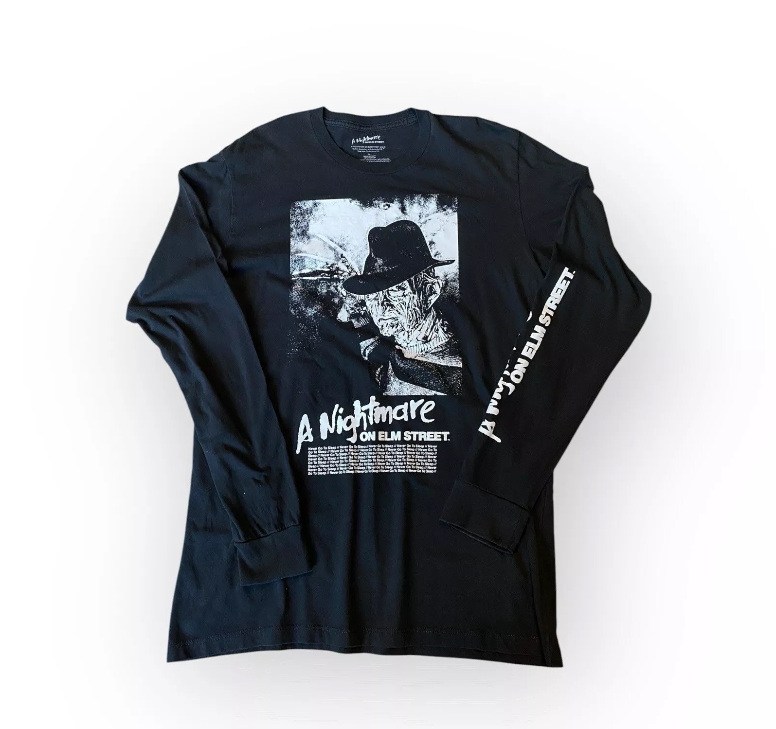 A Nightmare On Elm Street Long Sleeve Top Size Medium