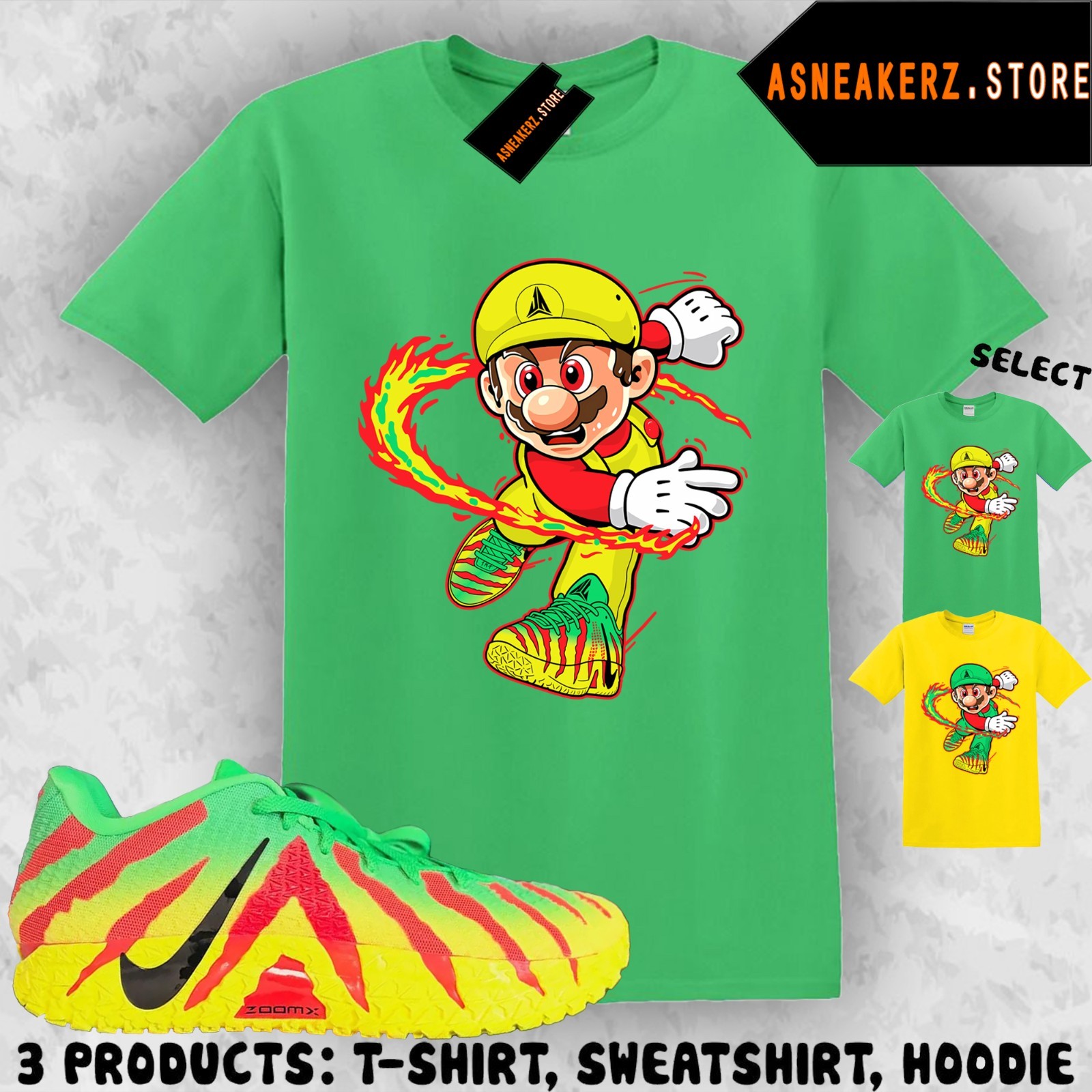 Tee Shirt Matching Ja 3 Jurassic Park Explorer Match Sneaker Sneakerhead Mario