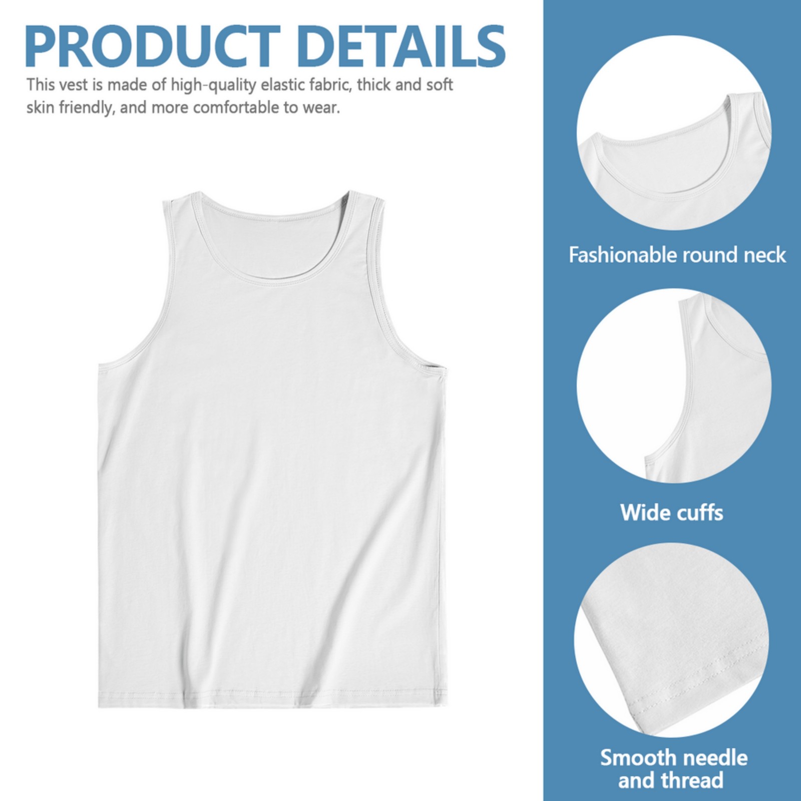 Men’s Tank Top for Beach & Travel, Custom Name & Title Print 100% Cotton