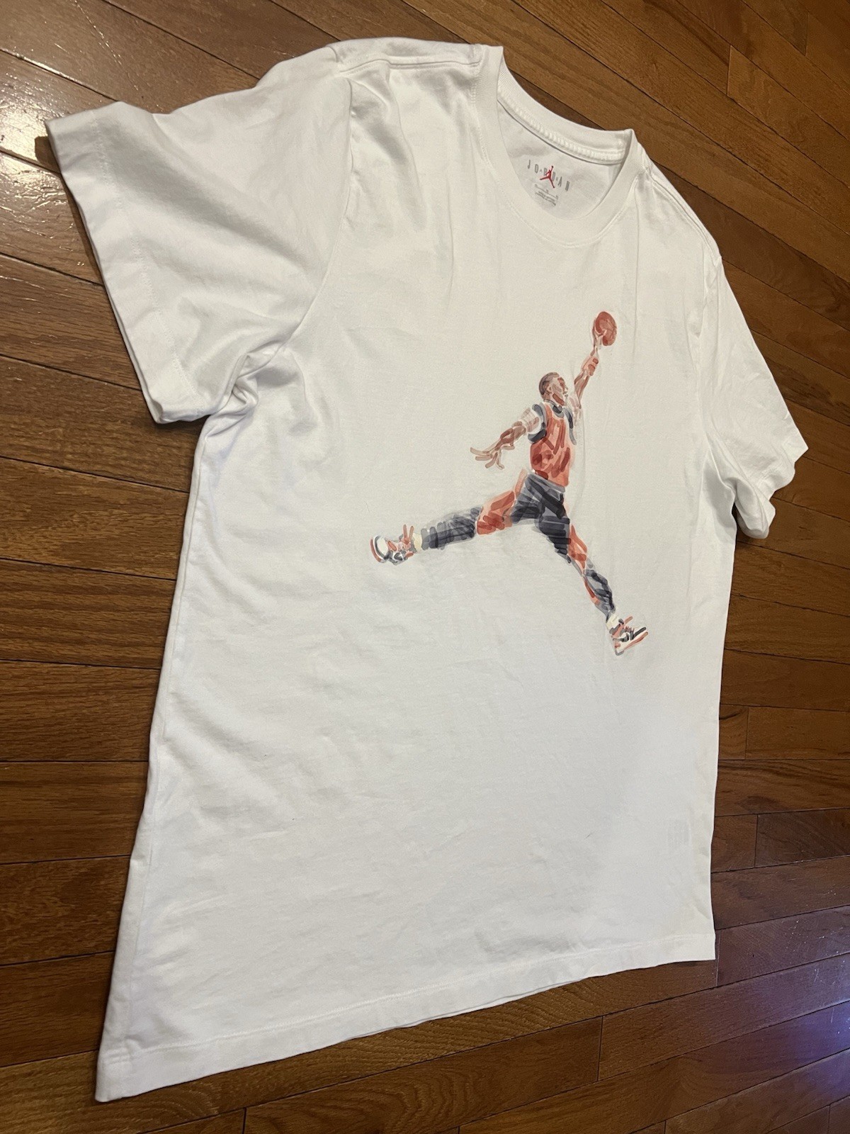 Jordan Jumpman White Graphic T Shirt Mens XL Basketball Sneakerhead Streetwear