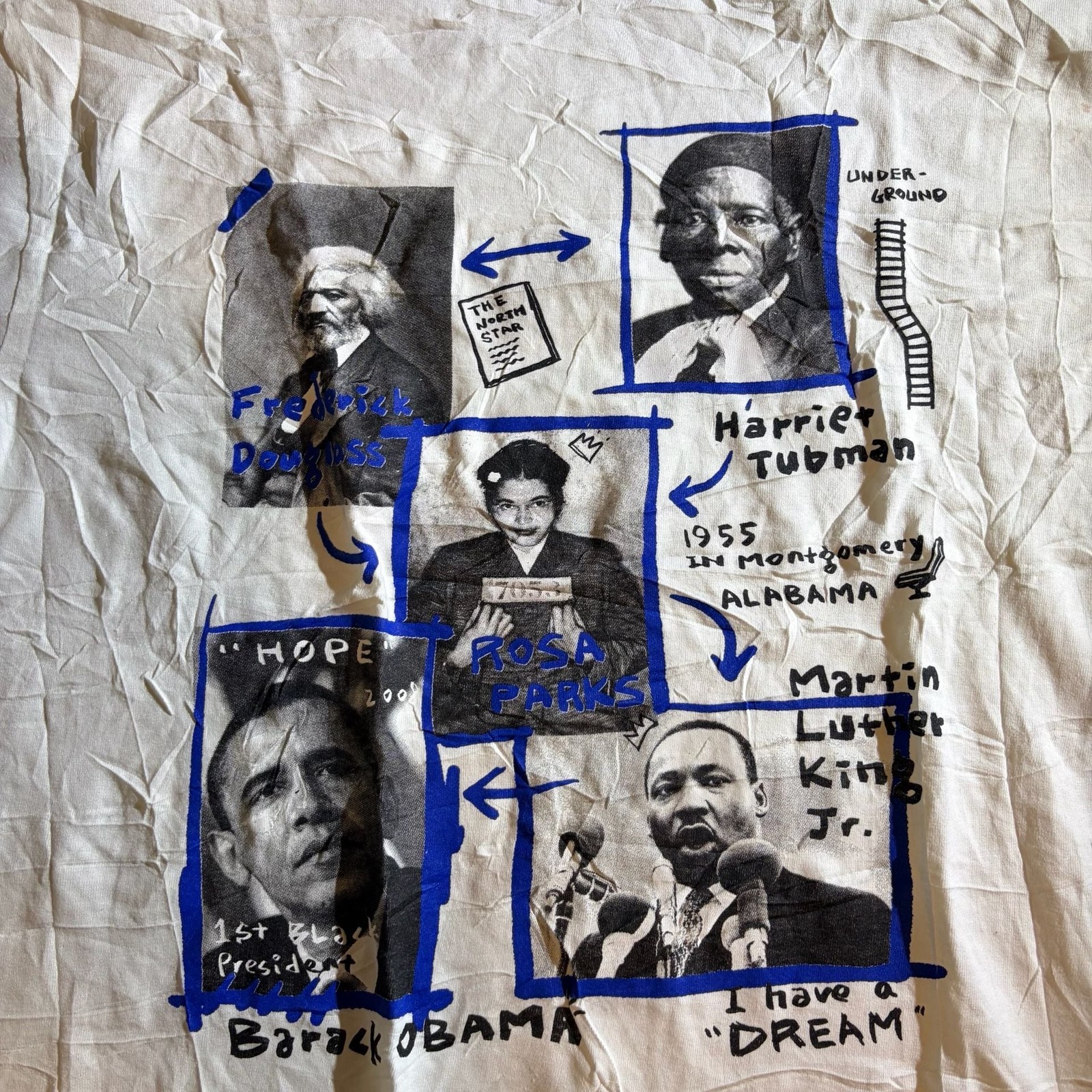 Vintage Black History Heroes Graphic T-Shirt