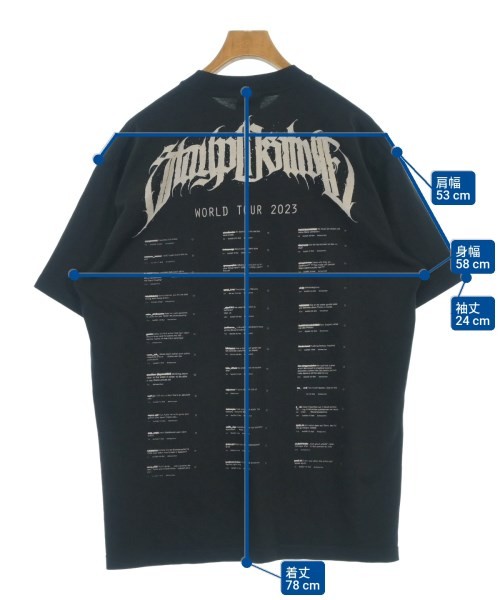 44 LABEL GROUP T-shirts/Cut & Sewns Black S 2200699405034