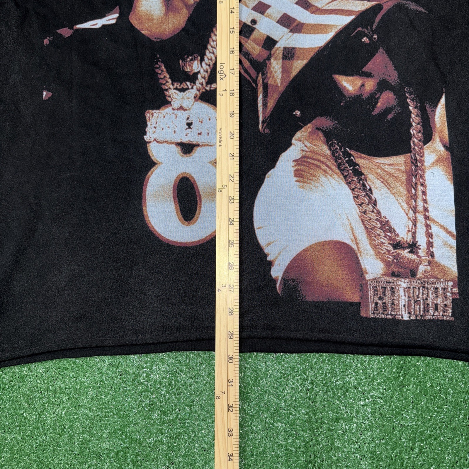 Rod Wave Legends Never Die T-Shirt Size XL Graphic Rap Tee Black Hip Hop