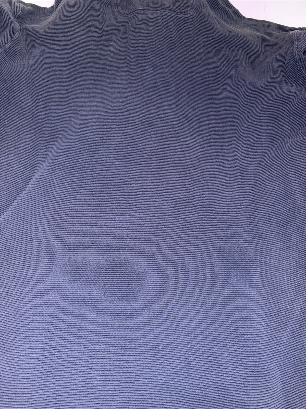 Tommy Bahama Polo Shirt Men’s Medium Navy Long Sleeve Rib Knit Silk & Cotton