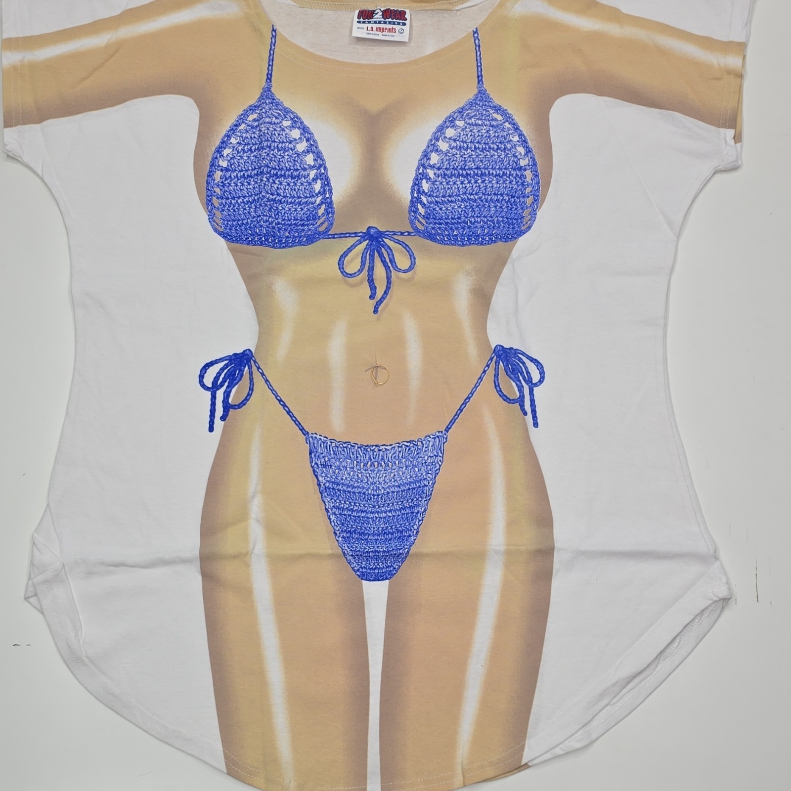 Fun2Wear Fantasies One Size Crew Neck Short Sleeve Beach Graphic Tee