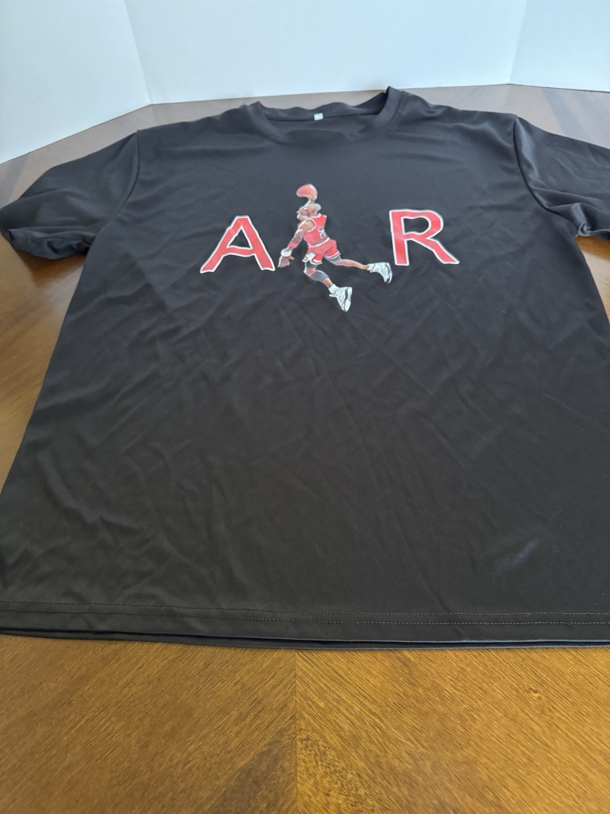 Unbranded Large Short Sleeve Basketball T-Shirt Black Pre-Owned Dry Clean Only