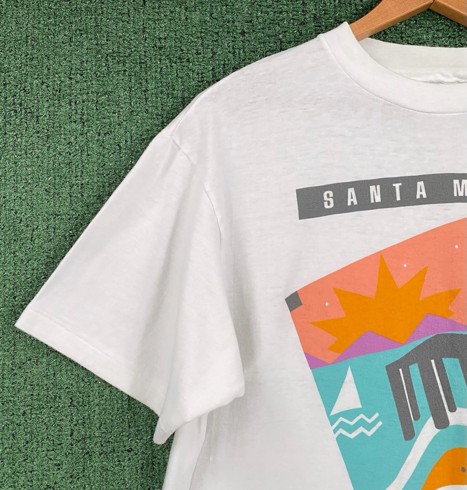 VTG 90’s Santa Monica California Pier Single Stitch T-Shirt Mens Medium USA Made