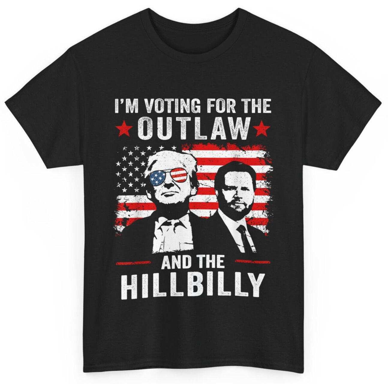 Trump I’m Voting For The Outlaw And Hillbilly Trump Vance T-Shirt