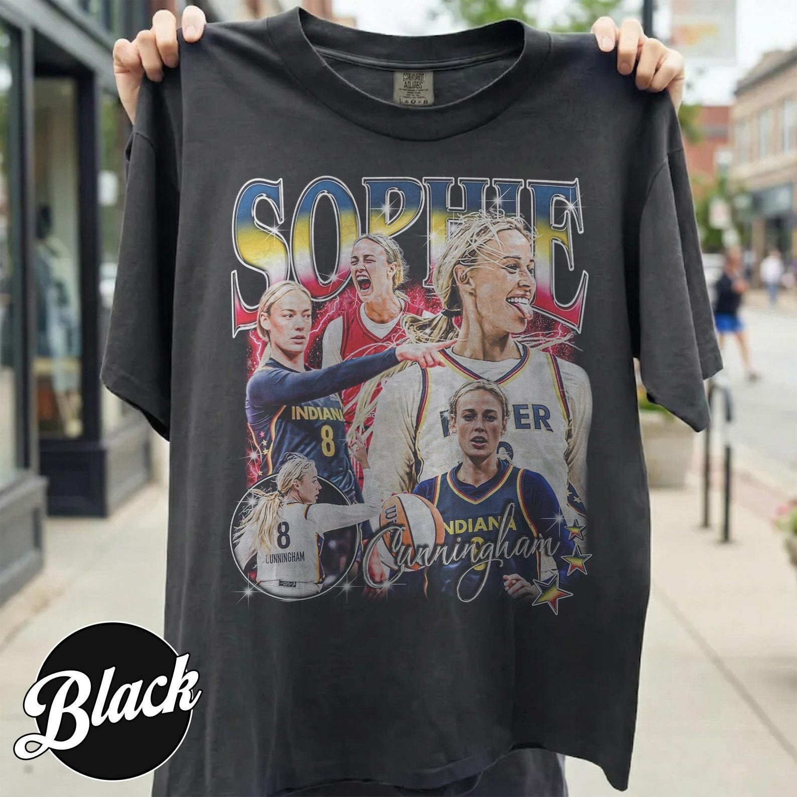 Sophie Cunningham Bootleg Indiana Women Basketball Shirt – FAST SHIPPING