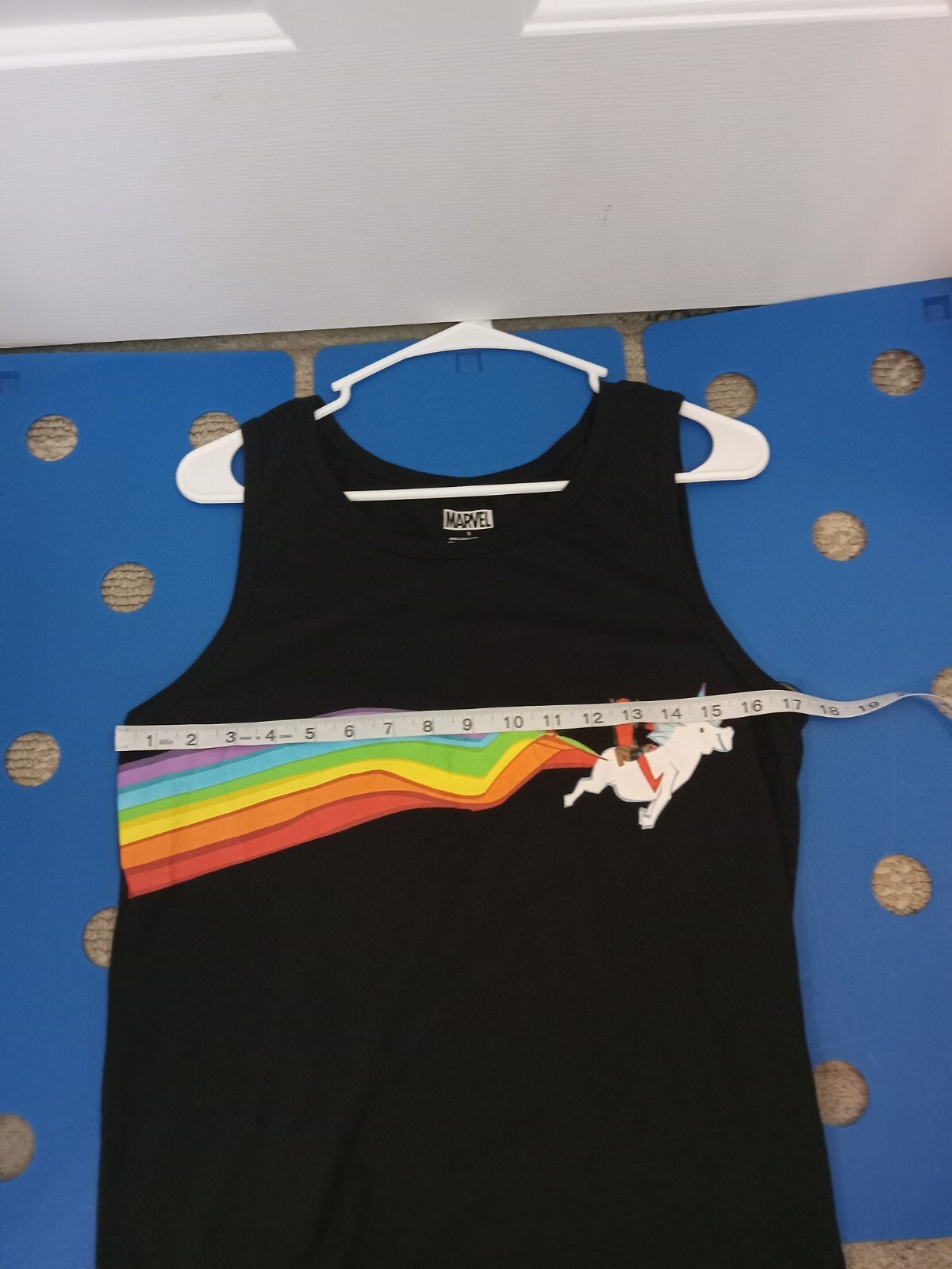Marvel Deadpool Tank Top Iconic Rainbow Graphics Comfortable stylish Small Men
