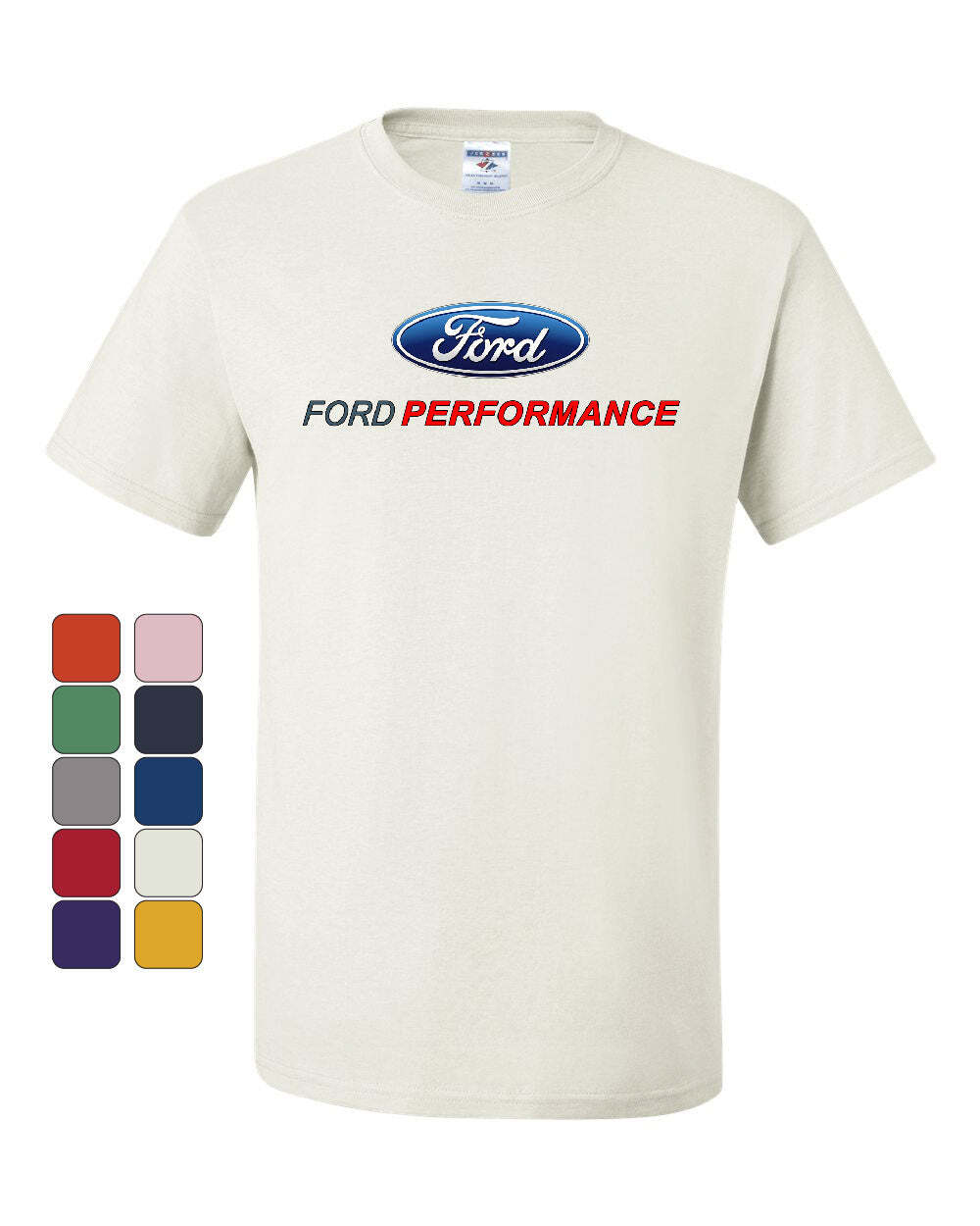 Ford Performance T-Shirt Ford Mustang GT ST Racing Tee Shirt