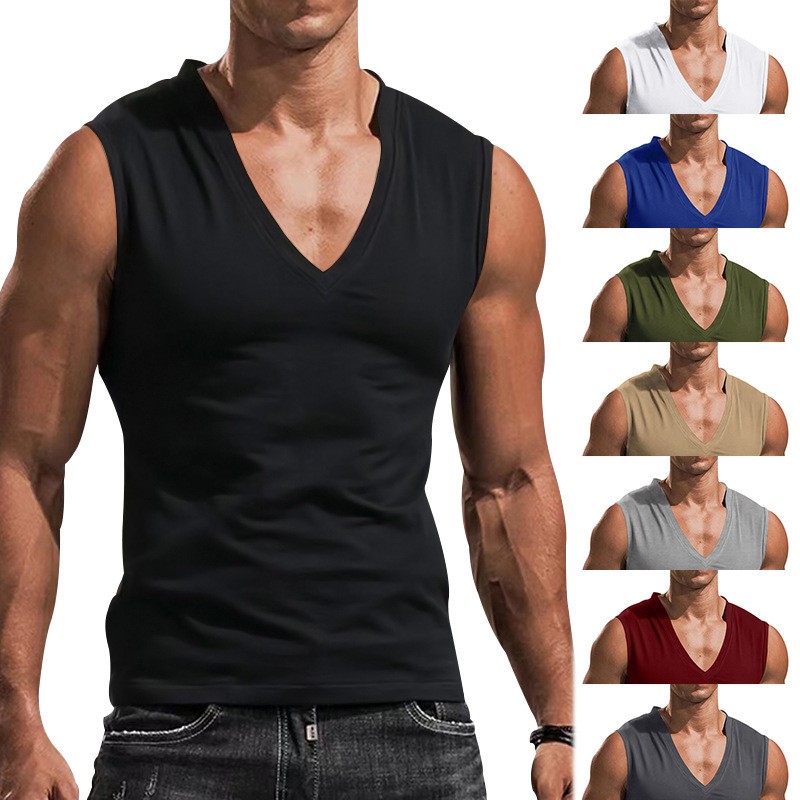Summer Sleeveless V-Neck Minimalist Vest