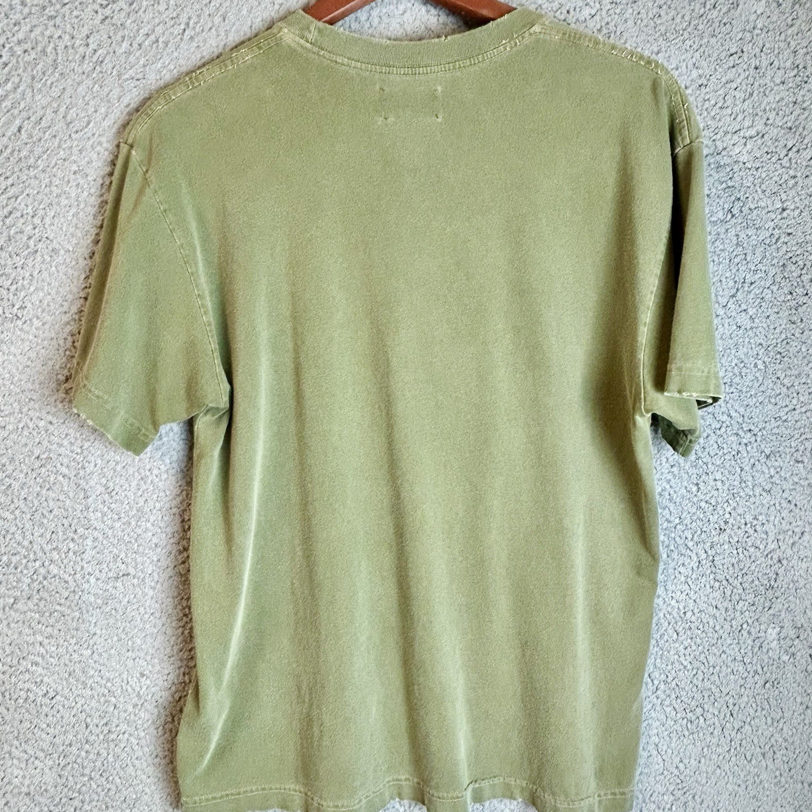 Machus Private Label Modern boxy fit Vintage Wash T Shirt Matcha Size S/M Pdx