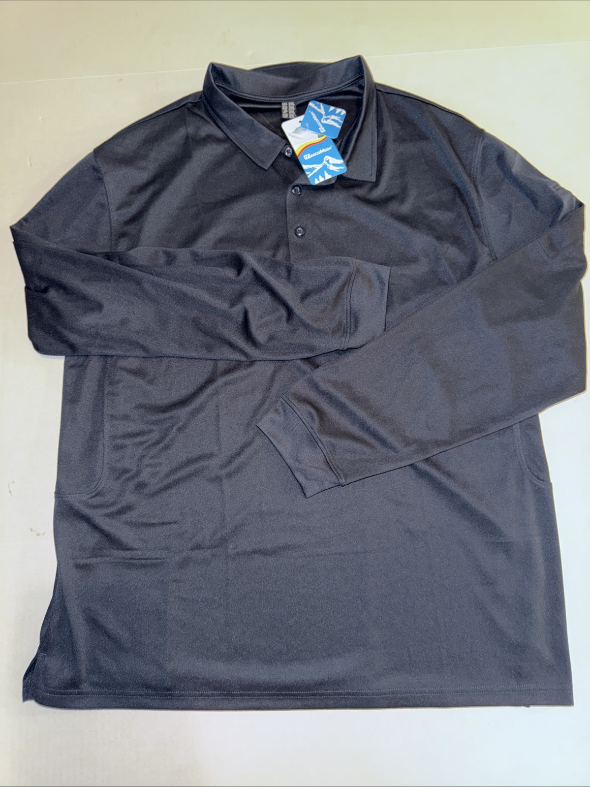 MAGCOMSEN Shirt Blue 2XL Men’s Long Sleeve Polo Quick Dry Performance Breathable